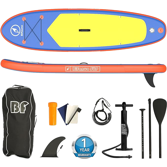 Stand Up Paddle Board SUP Kit Bifanuo 10.2' Inflatable Stand Up